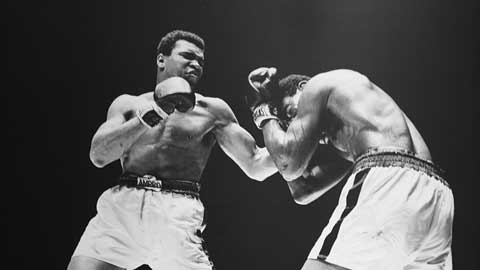 Muhammad Ali punching Ernie Terrell